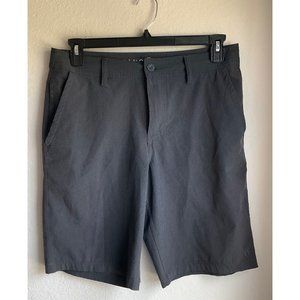 Hang Ten Men's Dark Gray Button and Tie-Adjustable surf hybrid Shorts Size 32
